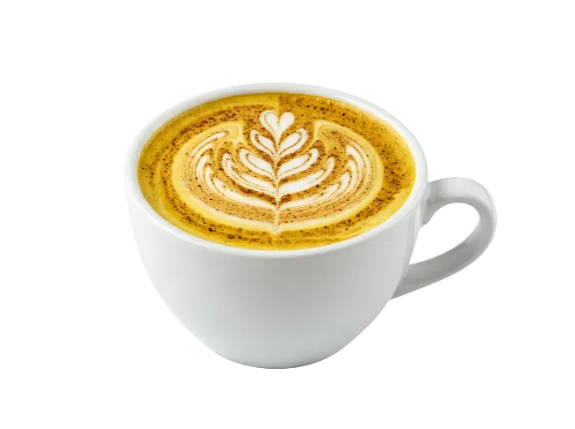 Cup of Latte with Beautiful Heart Art