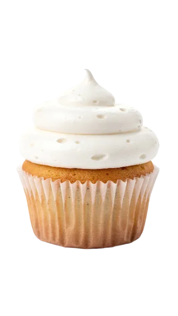 Cupcake with White Frosting