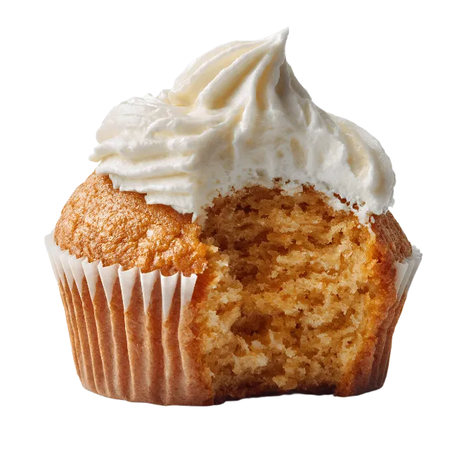 Cupcake with White Frosting