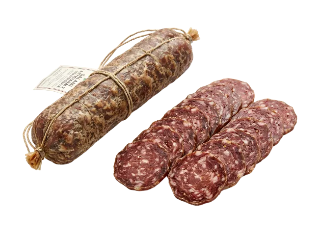 Cured Italian Salami Sausage With Slices