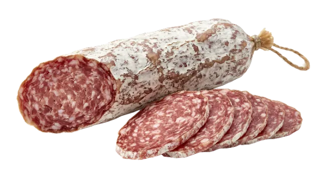 Cured Salami Sausage with Slices