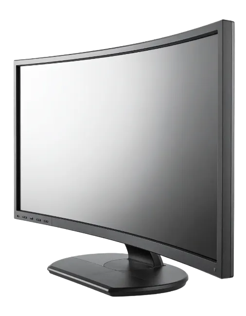 Curved Computer Monitor Display