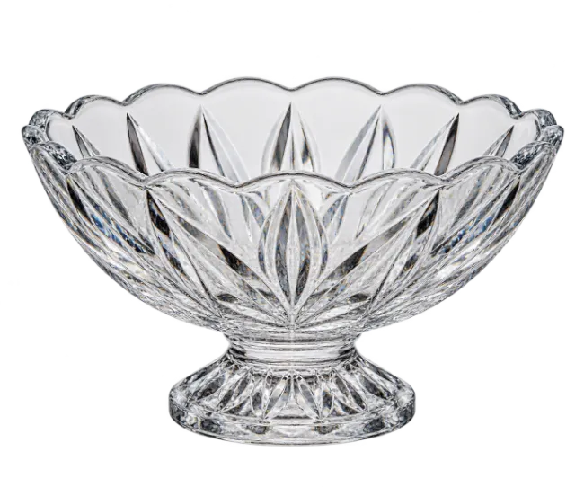 Cut Crystal Footed Serving Bowl