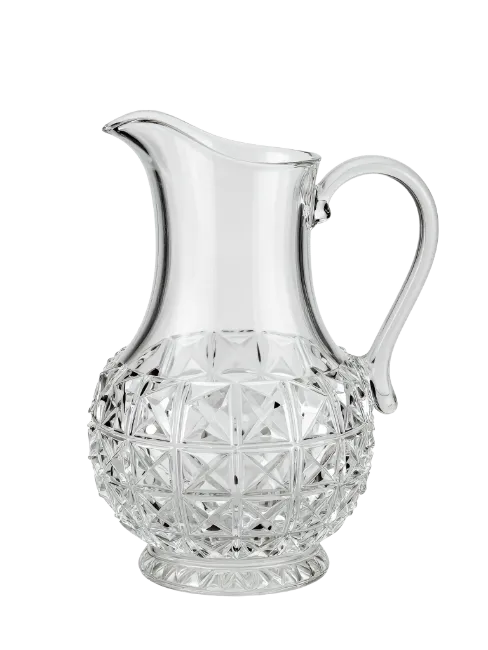 Cut Crystal Glass Pitcher