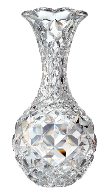 Cut Crystal Glass Vase