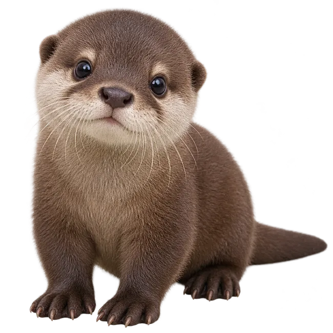 Cute Baby Sea Otter