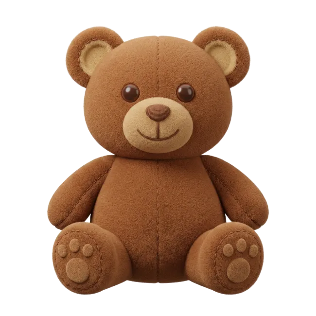 Cute Brown Teddy Bear Toy