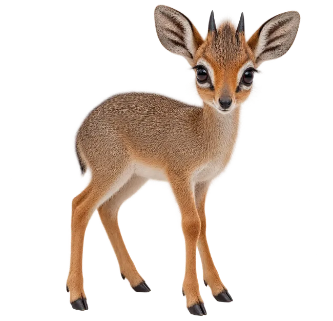 Cute Dik-dik Antelope Standing