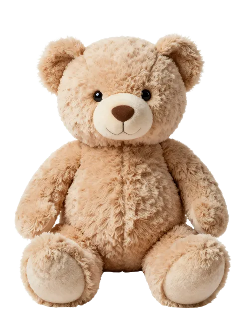 Cute Fluffy Brown Teddy Bear Toy