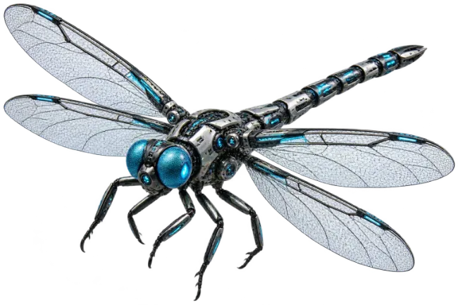 Cyborg Robotic Dragonfly Insect