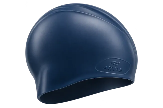Dark Blue Silicone Swim Cap
