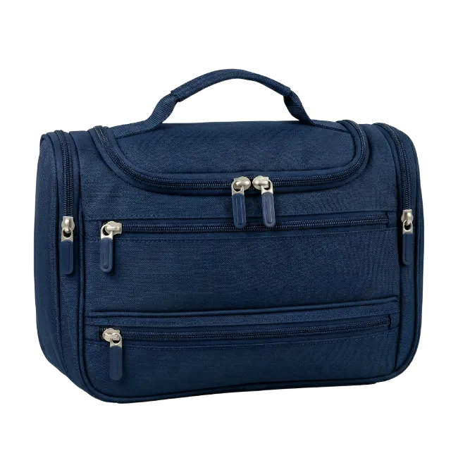 Dark Blue Travel Toiletry Bag