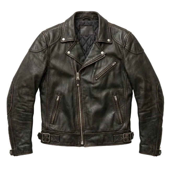 Dark Brown Leather Motorcycle Jacket