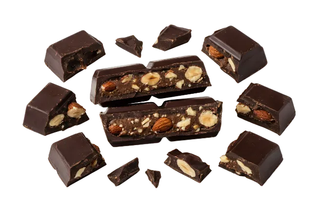 Dark Chocolate Bar with Mixed Nuts