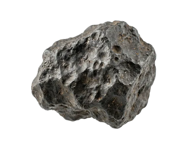 Dark Iron Meteorite Rock Space Stone