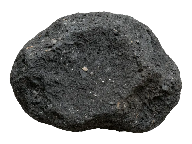 Dark volcanic rock specimen