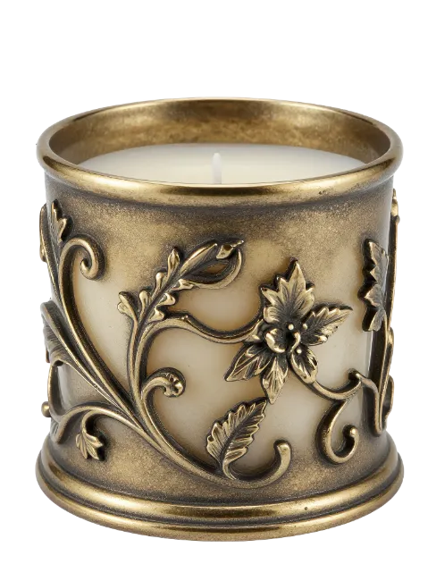 Decorative Bronze Candle Holder