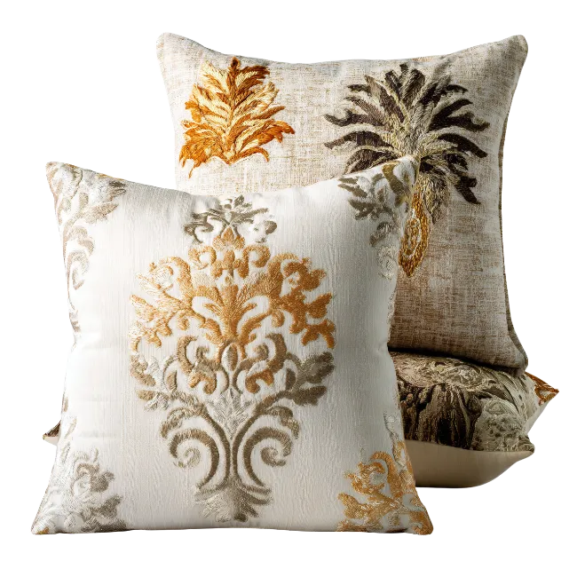 Decorative Embroidered Throw Pillows