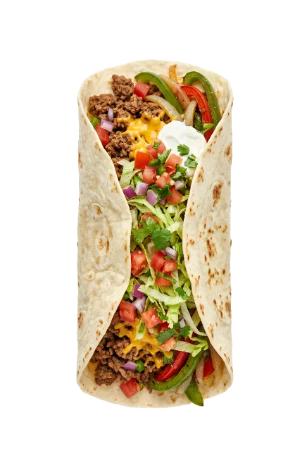 Delicious Beef Burrito Wrap