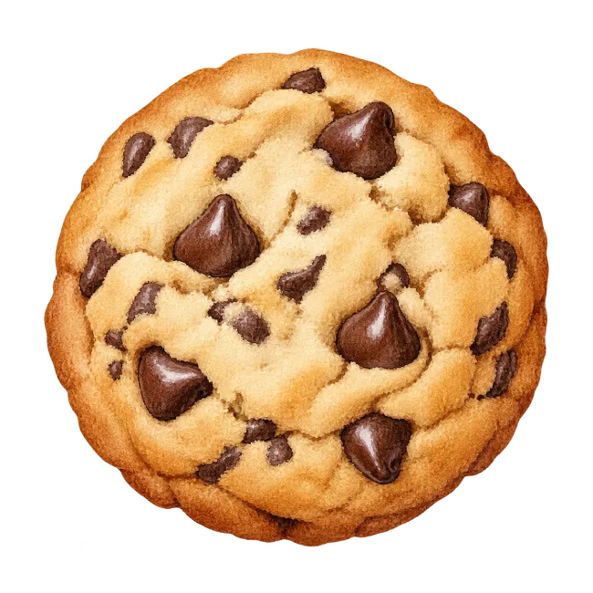 Delicious Chocolate Chip Cookie Illustration