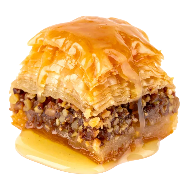 Delicious Honey Baklava Slice with Nuts