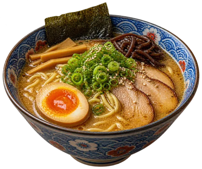Delicious Japanese Ramen Noodle Soup with Chashu and Egg