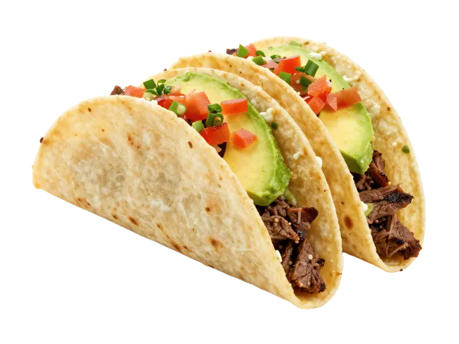 Delicious Mexican Beef Tacos with Avocado and Tomatoes