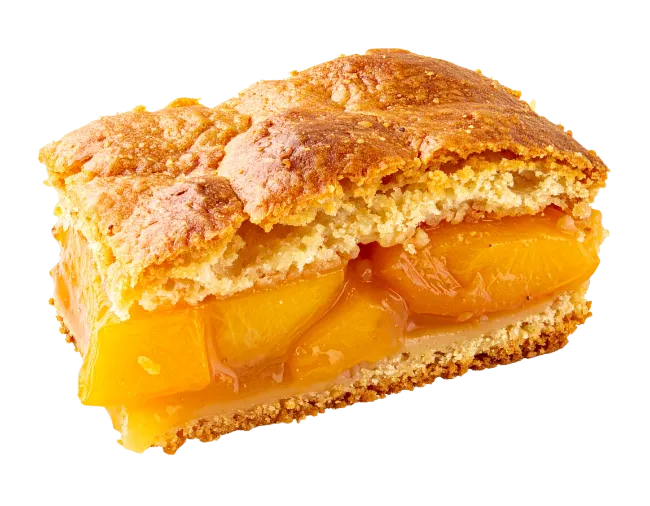 Delicious Peach Pie Slice