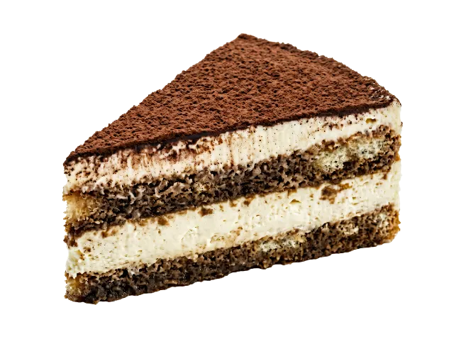 Delicious Slice of Tiramisu Cake