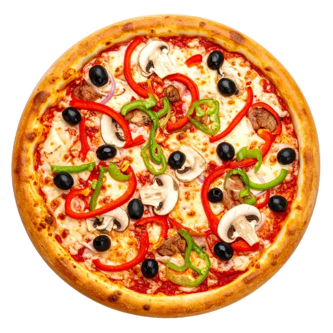 Delicious Supreme Pizza with Mushrooms and Olives