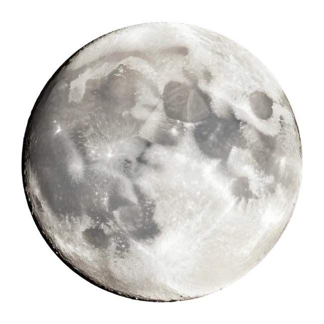 Detailed Full Moon Surface View Stock Image