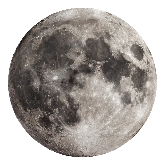 Detailed Full Moon with Crater Details