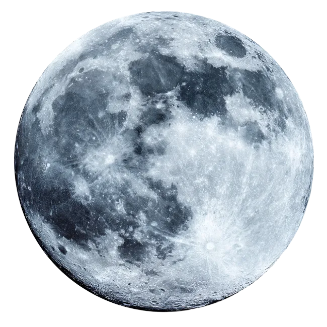 Detailed Full Moon with Craters