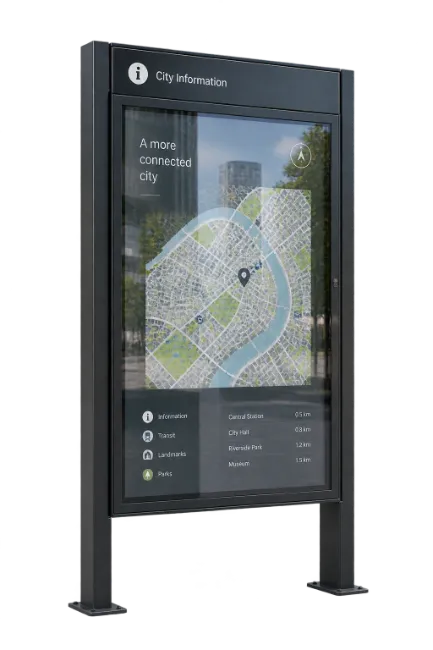 Digital City Information Kiosk Display