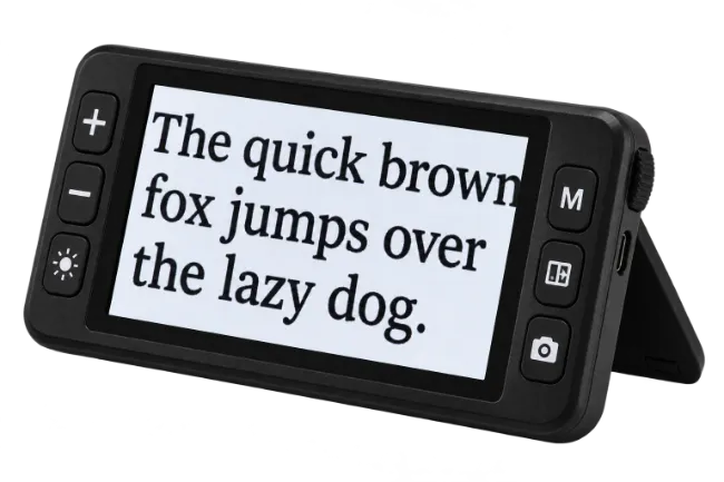 Digital Magnifier Displaying Text
