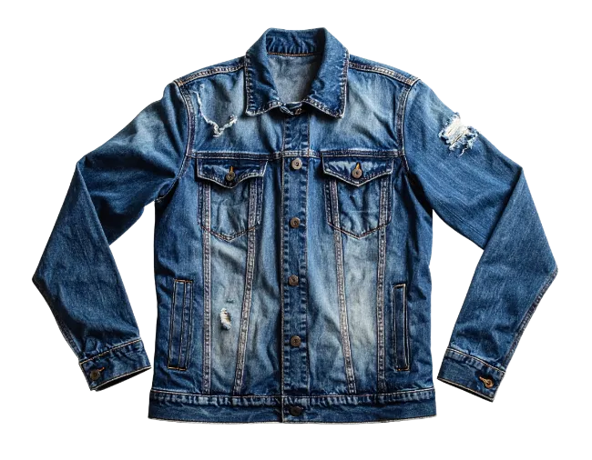 Distressed Blue Denim Jacket
