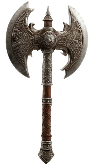 Double Headed Medieval Battle Axe