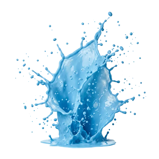 Dynamic Blue Liquid Splash