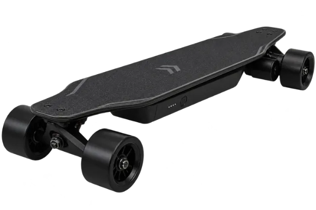 Electric Skateboard with Black Wheels