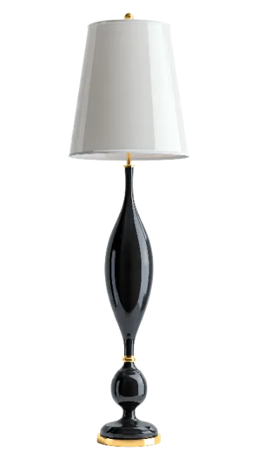 Elegant Black and White Table Lamp