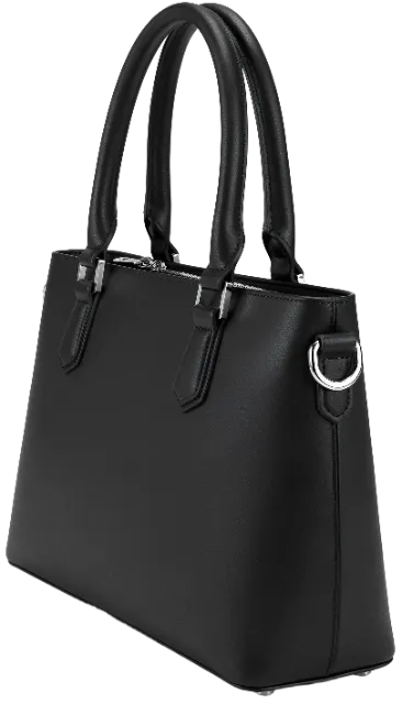 Elegant Black Leather Handbag