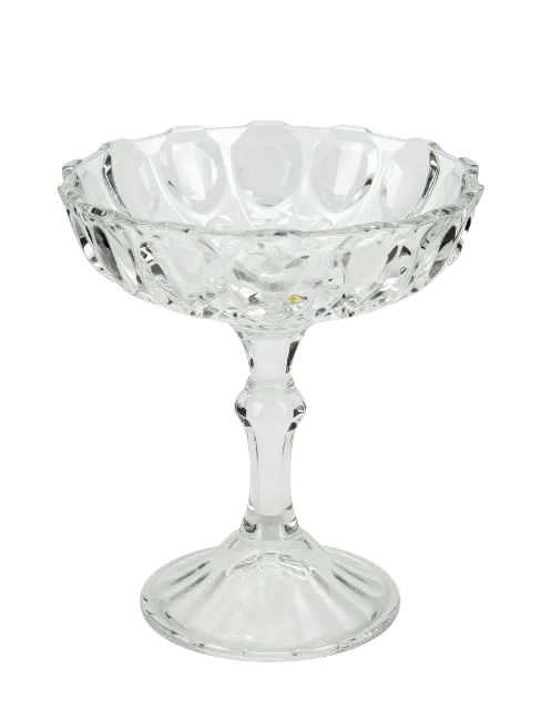 Elegant Crystal Compote Bowl