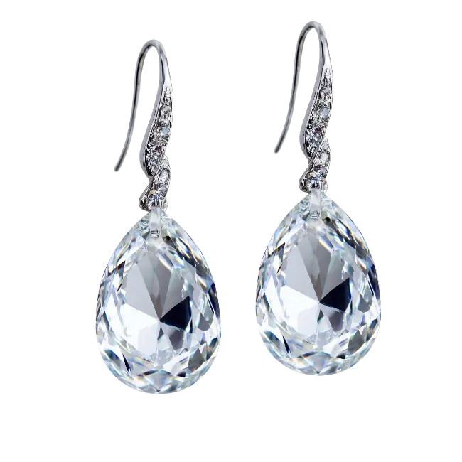 Elegant Crystal Drop Earrings