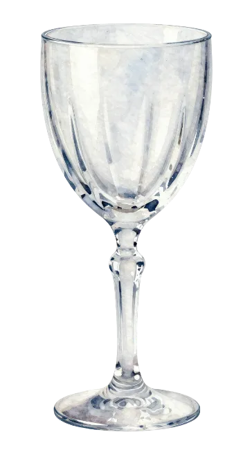 Elegant Glass Goblet Water Chalice