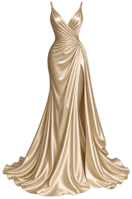 Elegant Satin Evening Gown