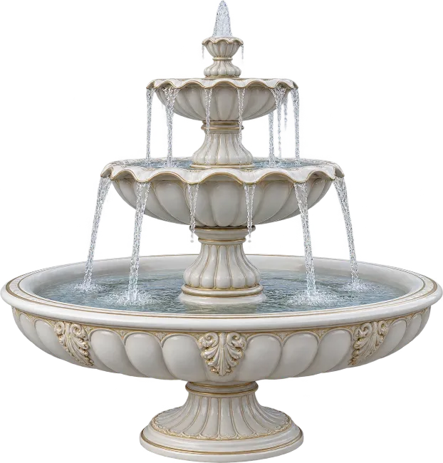 Elegant Three Tier Outdoor Water Fountain