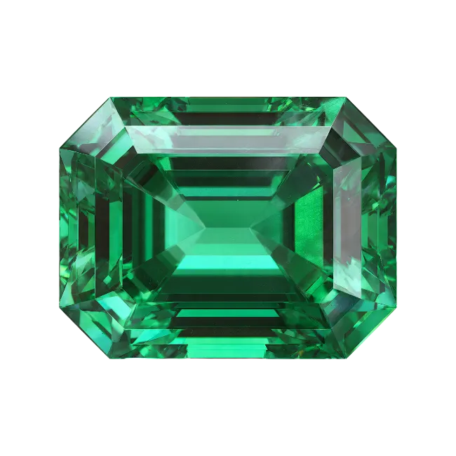 Emerald Cut Green Gemstone