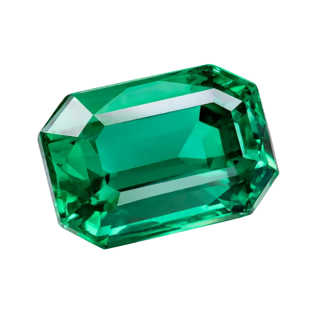 Emerald Cut Green Gemstone