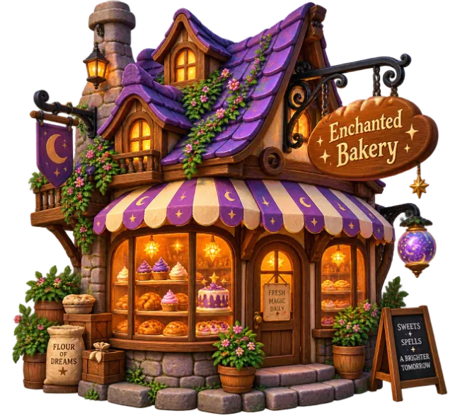 Enchanted Bakery Fantasy Shop Building