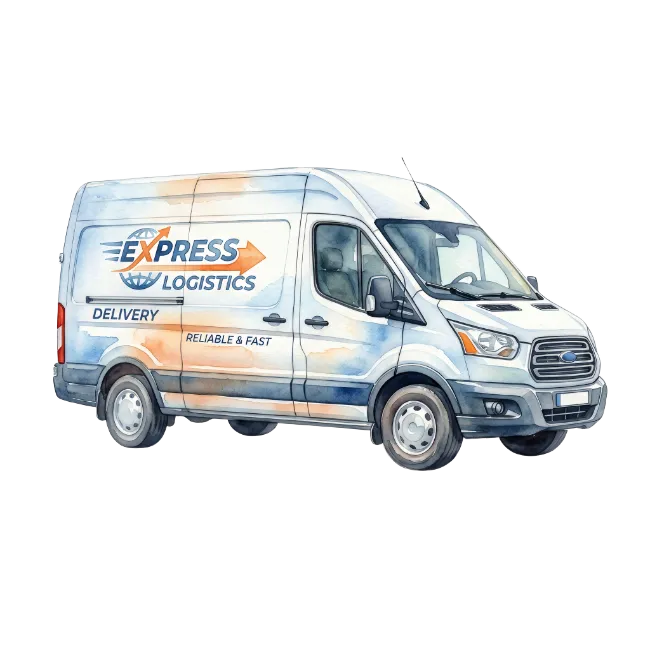 Express Logistics Delivery Van